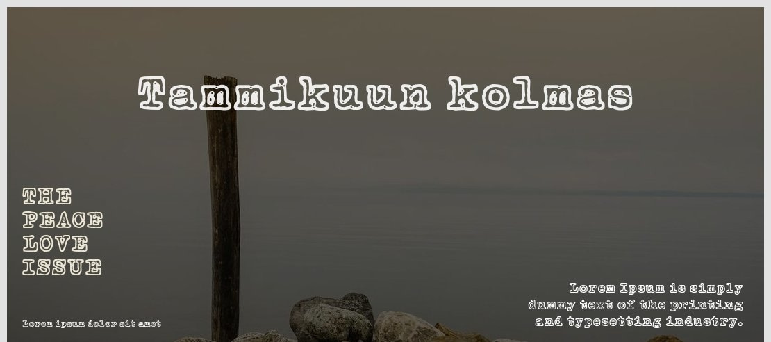 Tammikuun kolmas Font