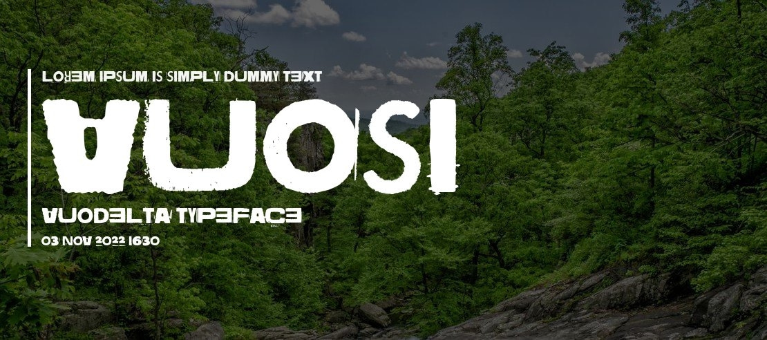 Vuosi vuodelta Font