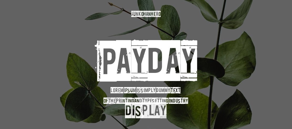 Payday Font