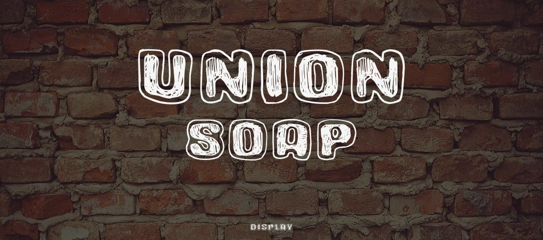 Union soap Font