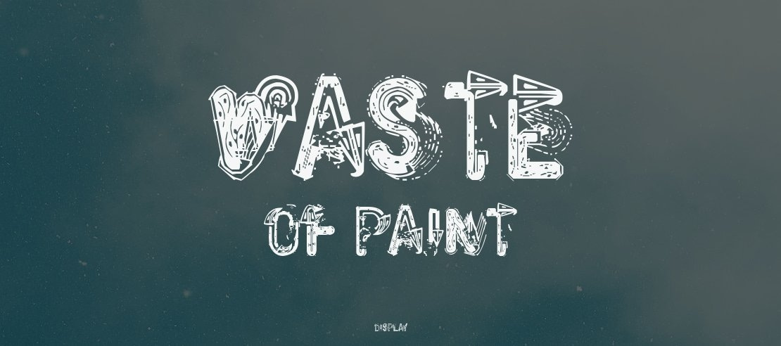 Waste of Paint Font