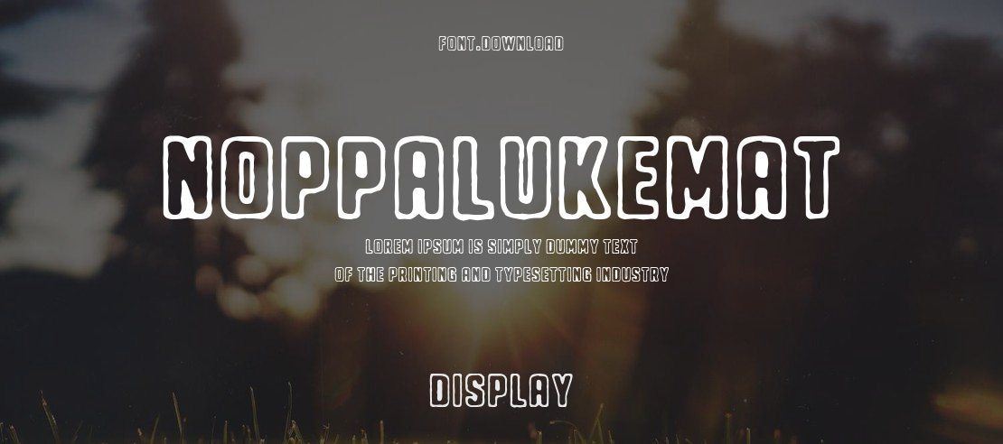 Noppalukemat Font