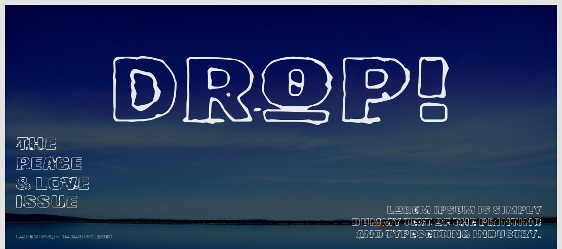 Drop! Font