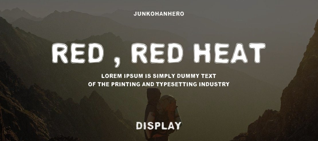 Red , red heat Font