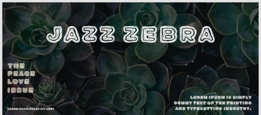 Jazz Zebra Font