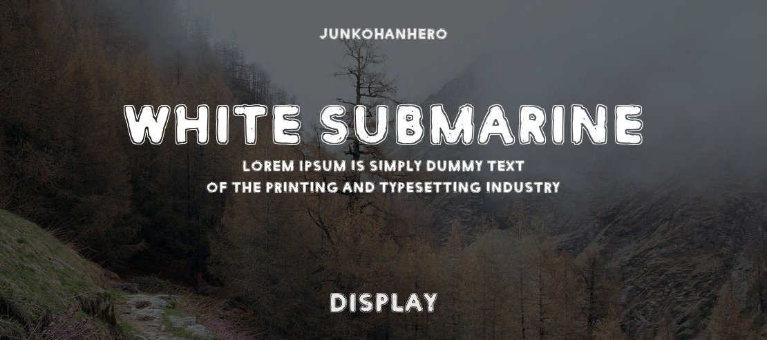White Submarine Font