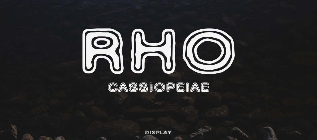 Rho Cassiopeiae Font