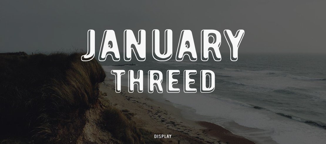 January Threed Font