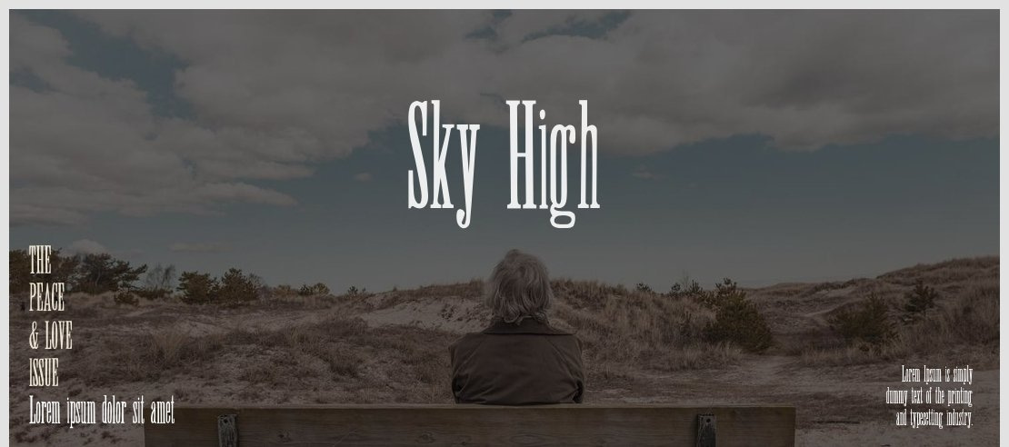 Sky High Font