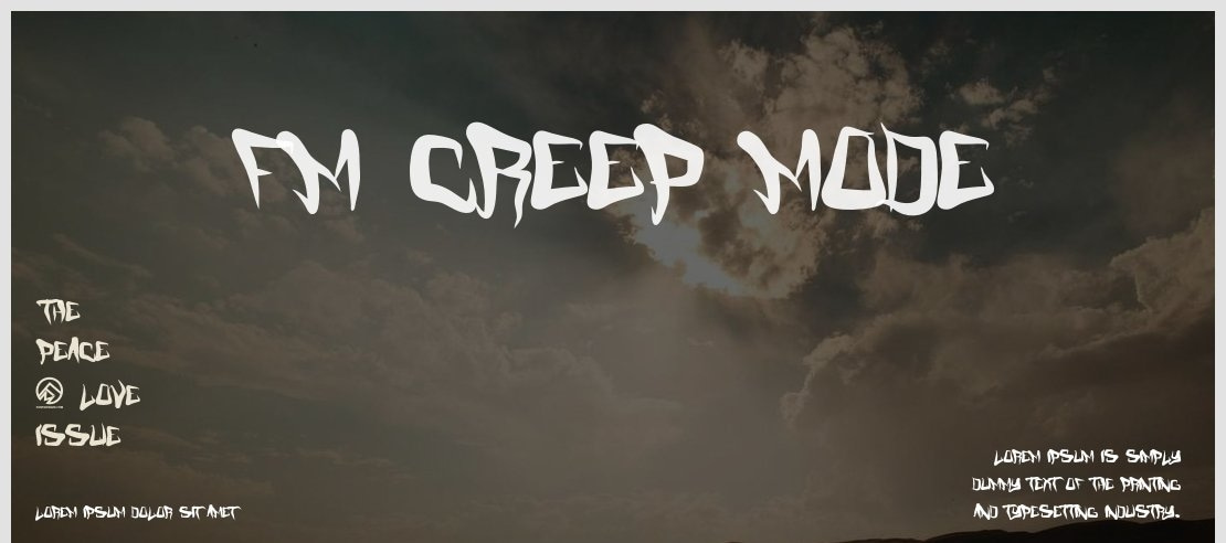 FM Creep Mode Font