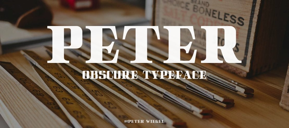 Peter Obscure Font