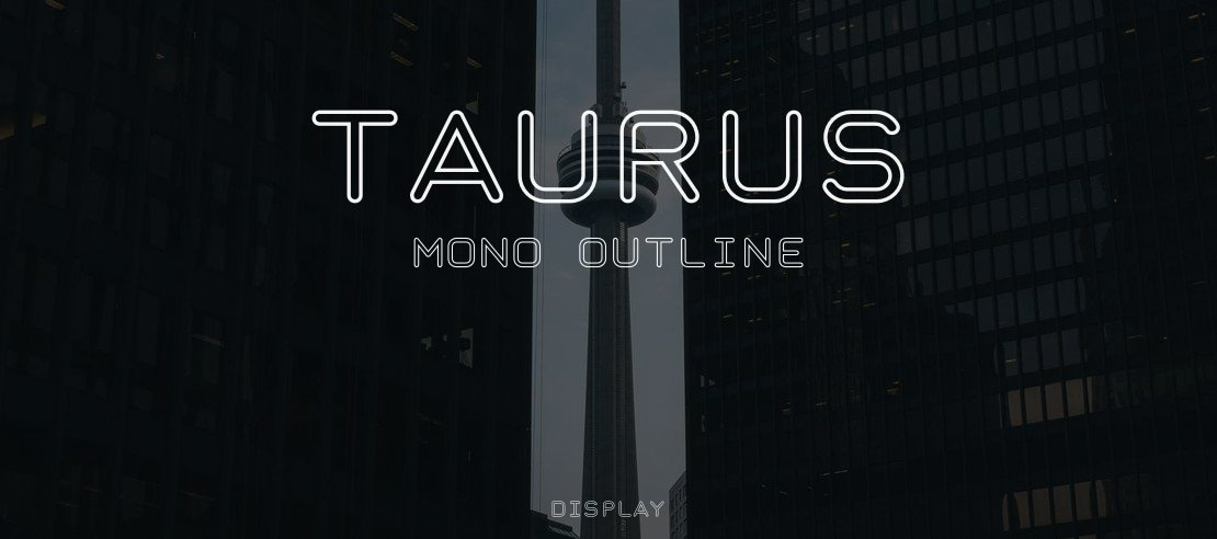 Taurus Mono Outline Font Family