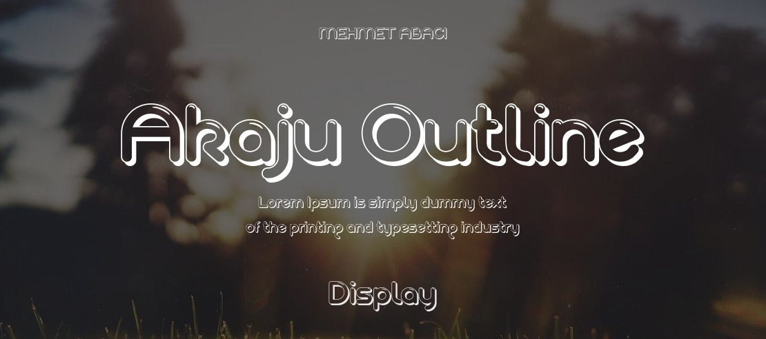 Akaju Outline Font Family