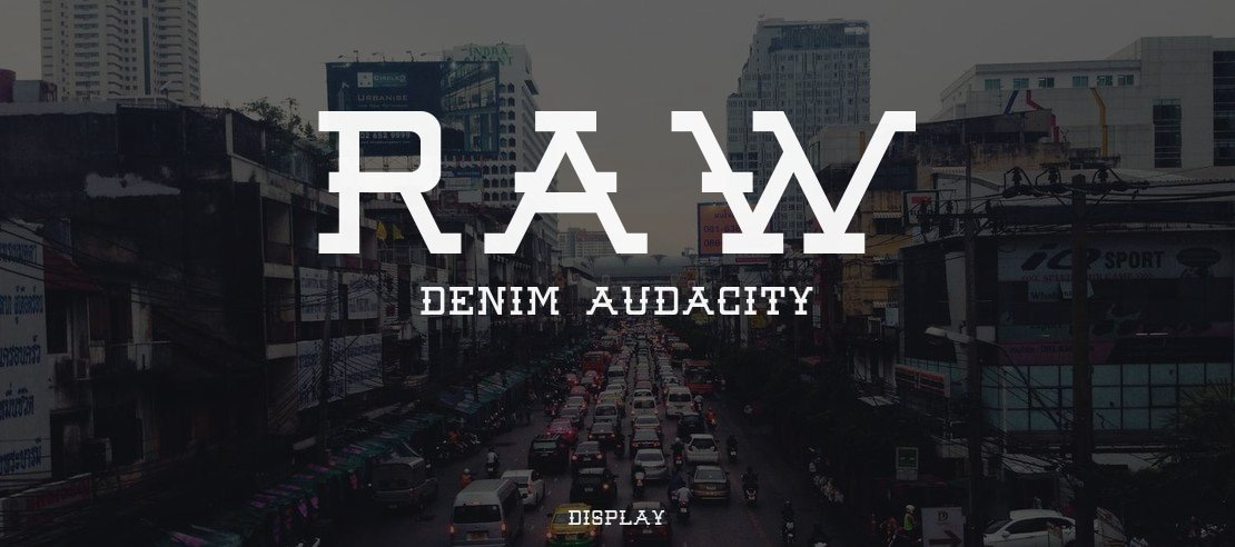 Raw Denim Audacity Font