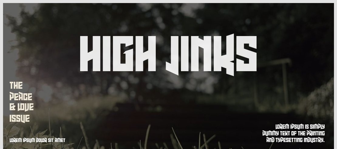 High Jinks Font