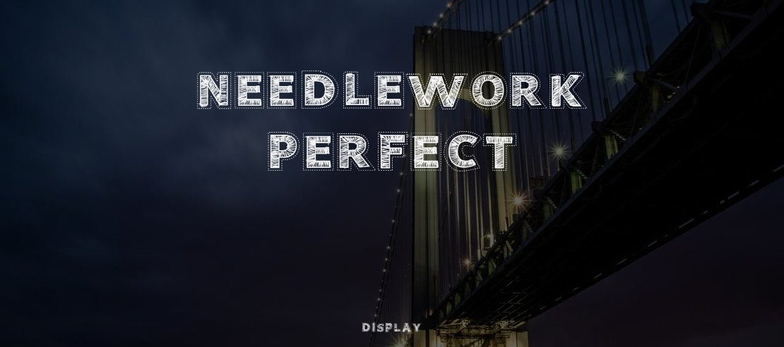 Needlework Perfect Font