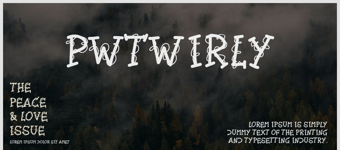 PWTwirly Font