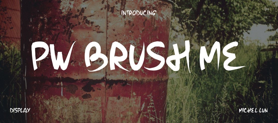 PW Brush Me Font