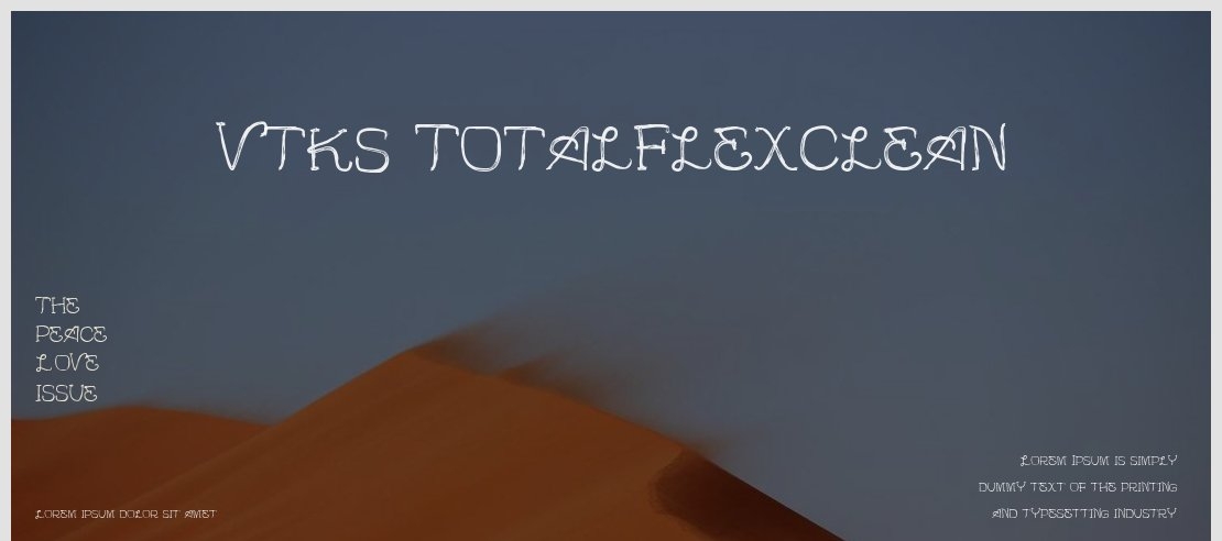 Vtks TotalFlexClean Font