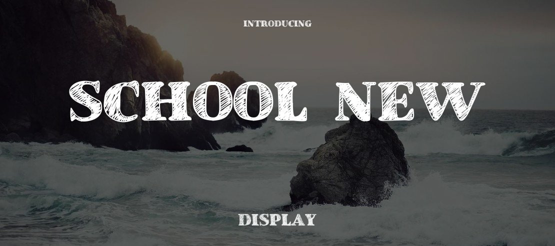 School  New Font