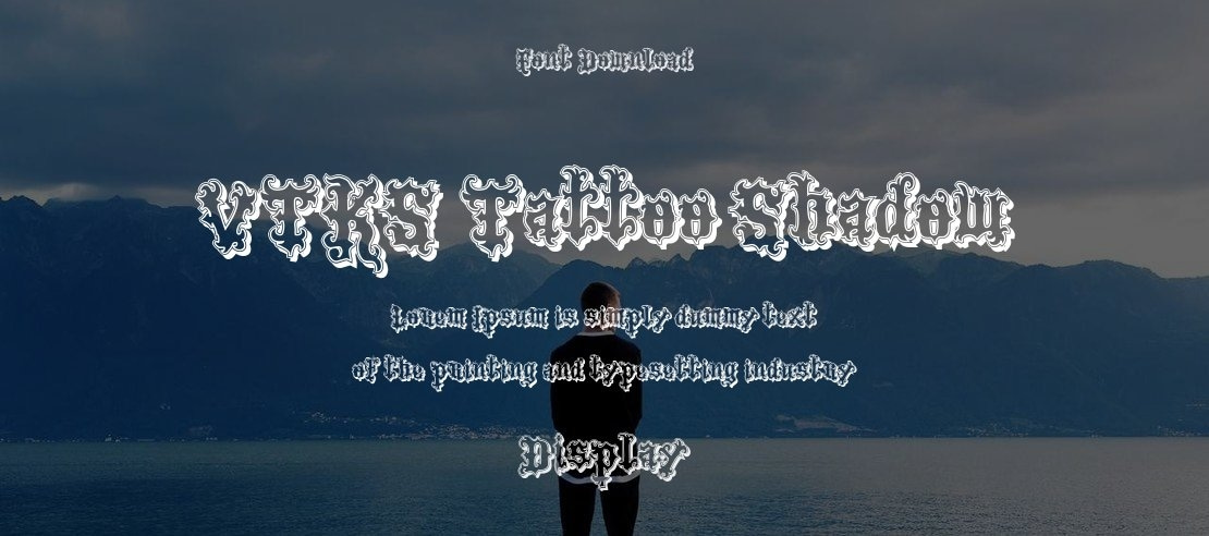 VTKS Tattoo Shadow Font Family