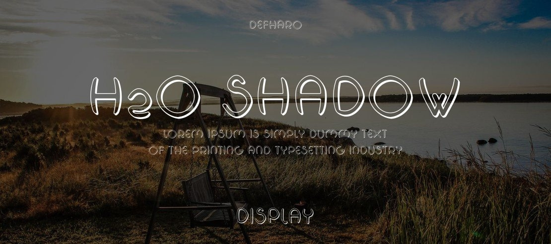 H2O Shadow Font