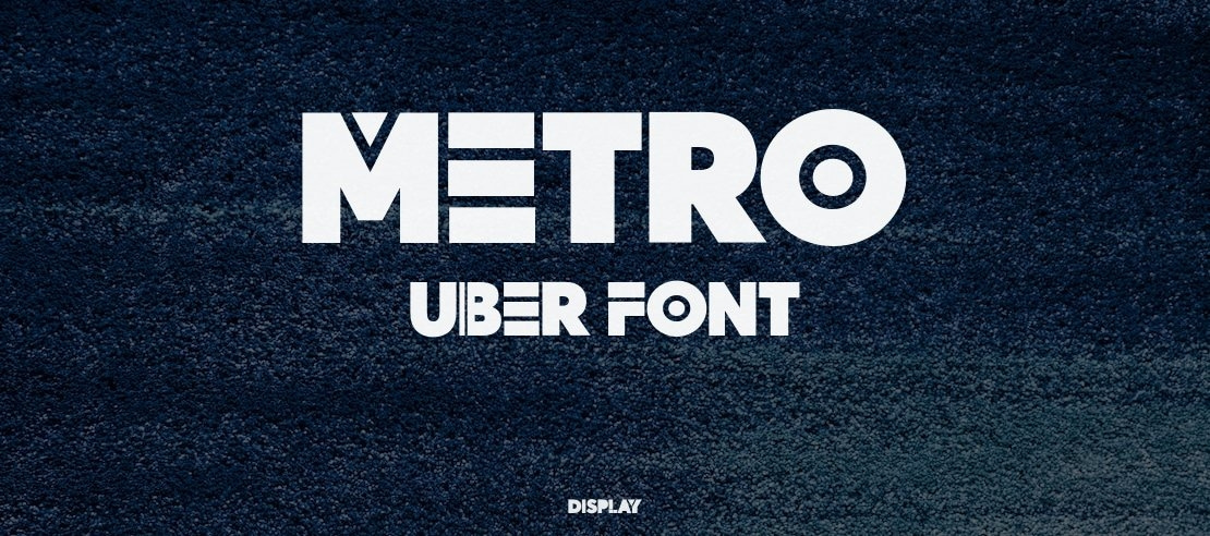 Metro Uber Font