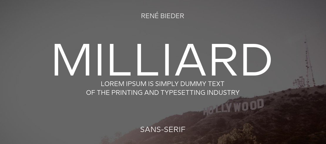 Milliard Font Family