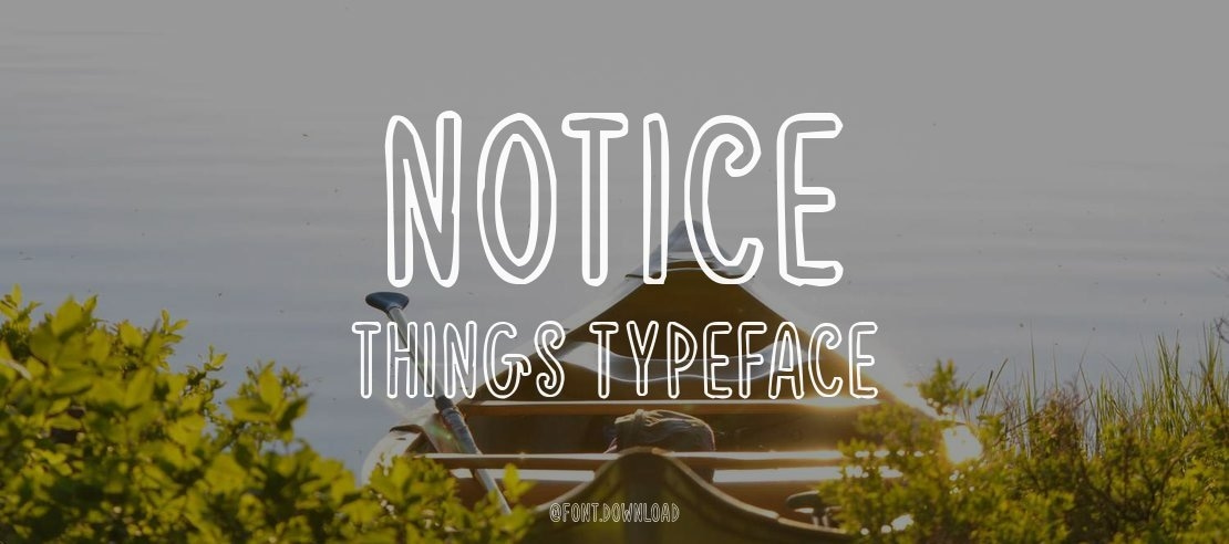 Notice Things Font