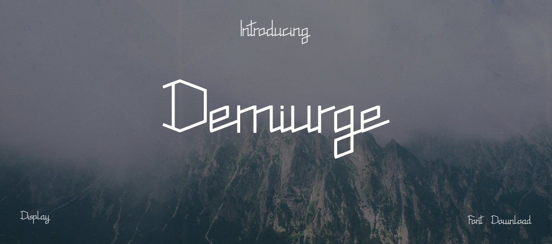 Demiurge Font