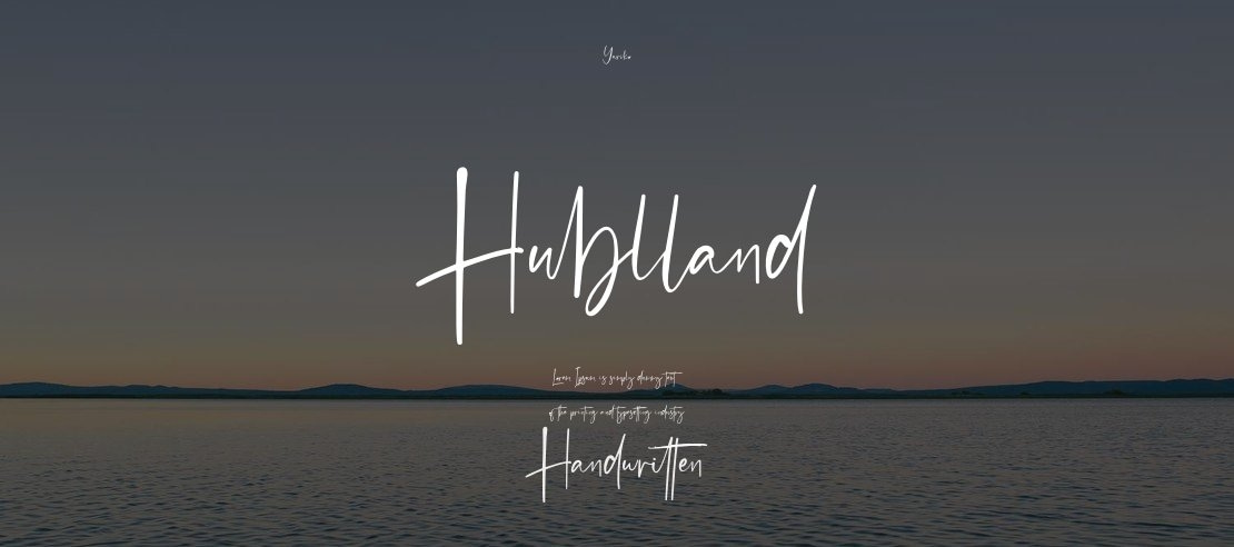 Hublland Font