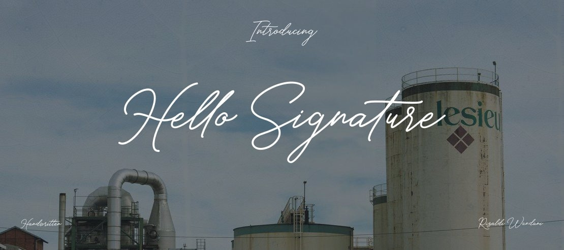 Hello Signature Font