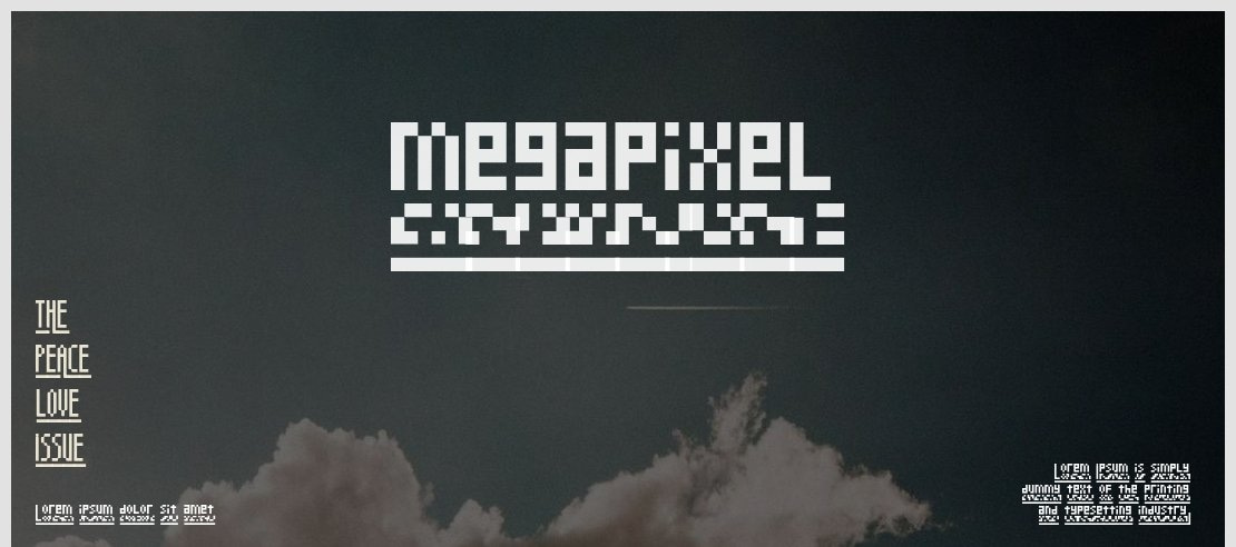 megapixel Font