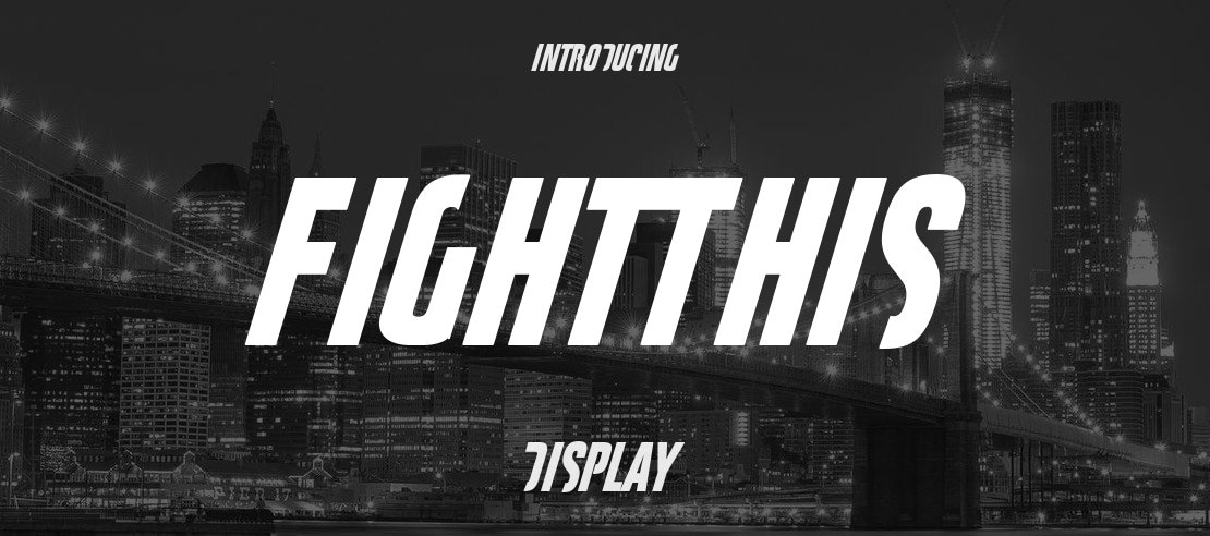 FightThis Font