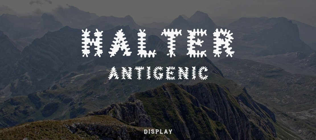 Halter Antigenic Font Family