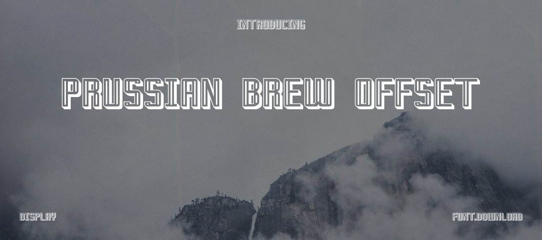 Prussian Brew Offset Font Family