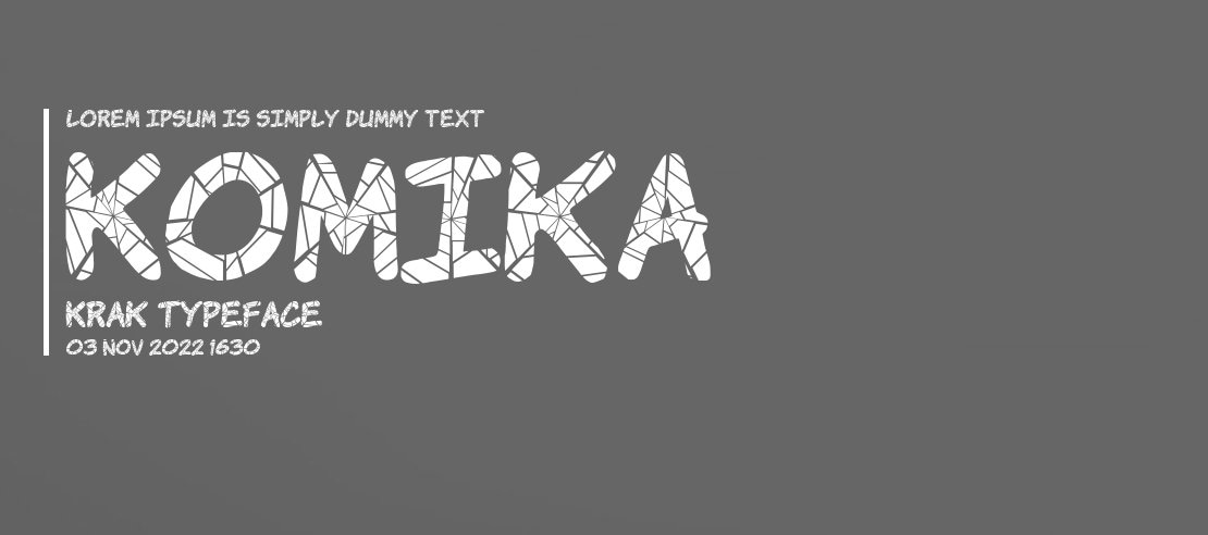 Komika Krak Font