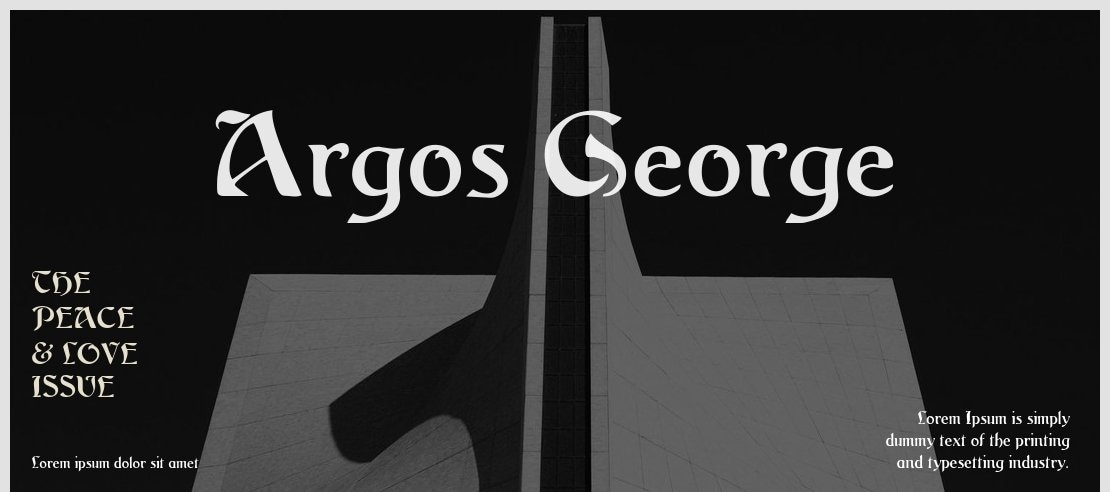 Argos George Font Family