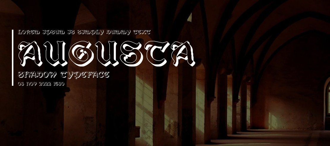 Augusta Shadow Font Family