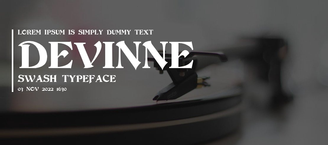 Devinne Swash Font Family