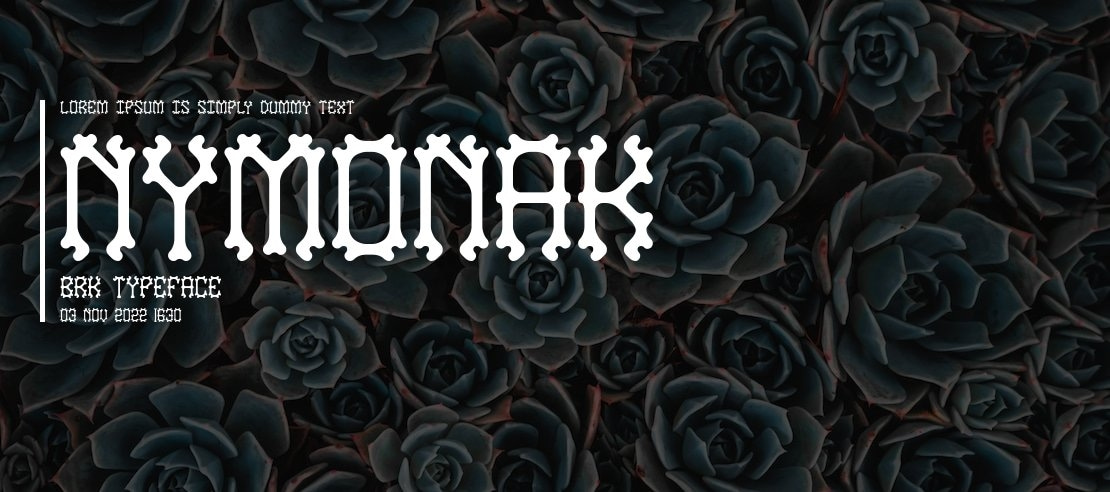 Nymonak BRK Font