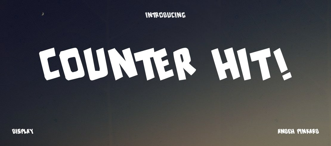 counter hit! Font Family