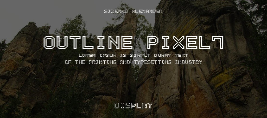 Outline Pixel7 Font Family