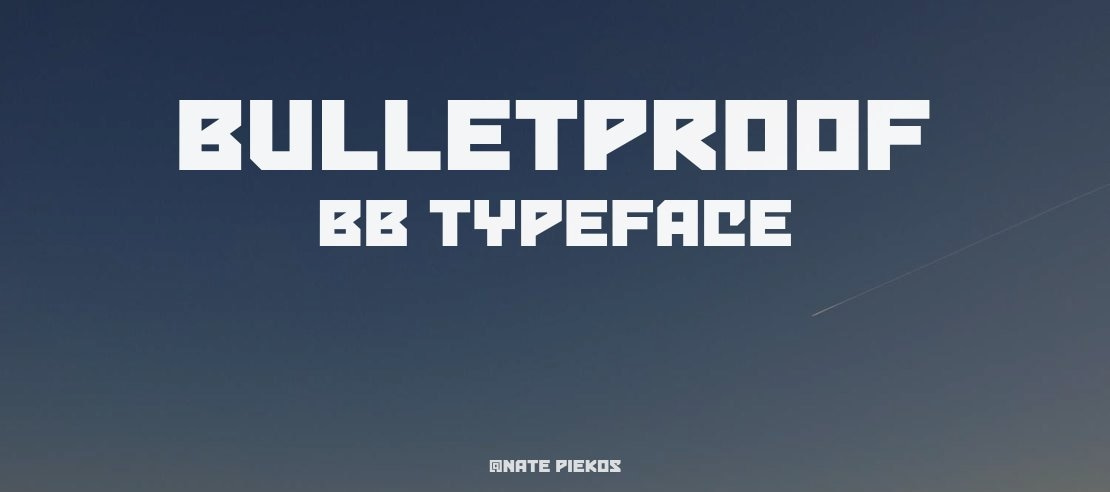 Bulletproof BB Font Family