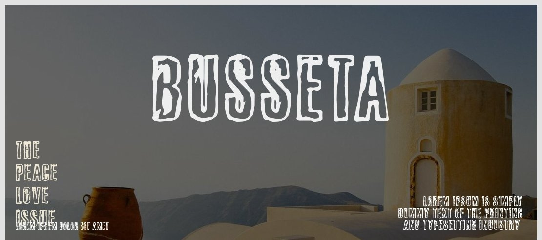 Busseta Font