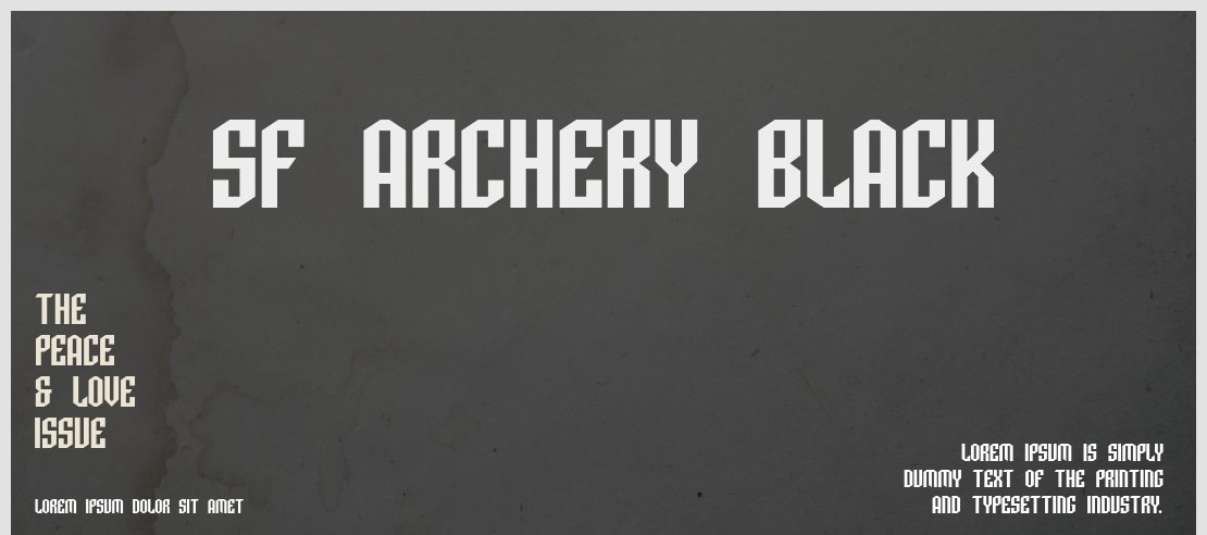 SF Archery Black Font Family