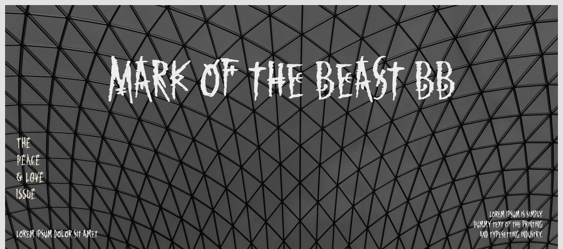 Mark of the Beast BB Font