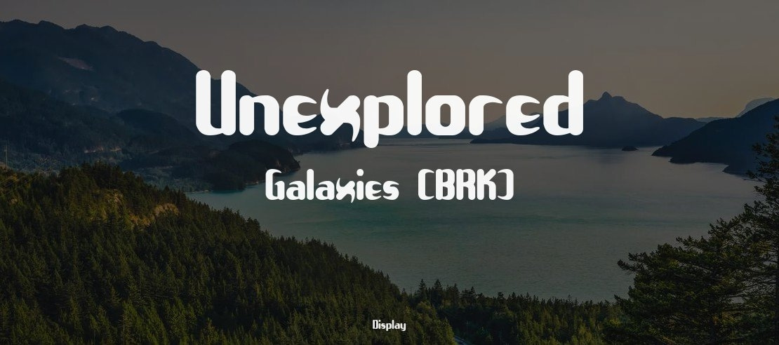 Unexplored Galaxies (BRK) Font Family