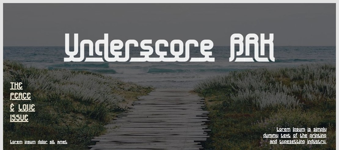 Underscore BRK Font Family