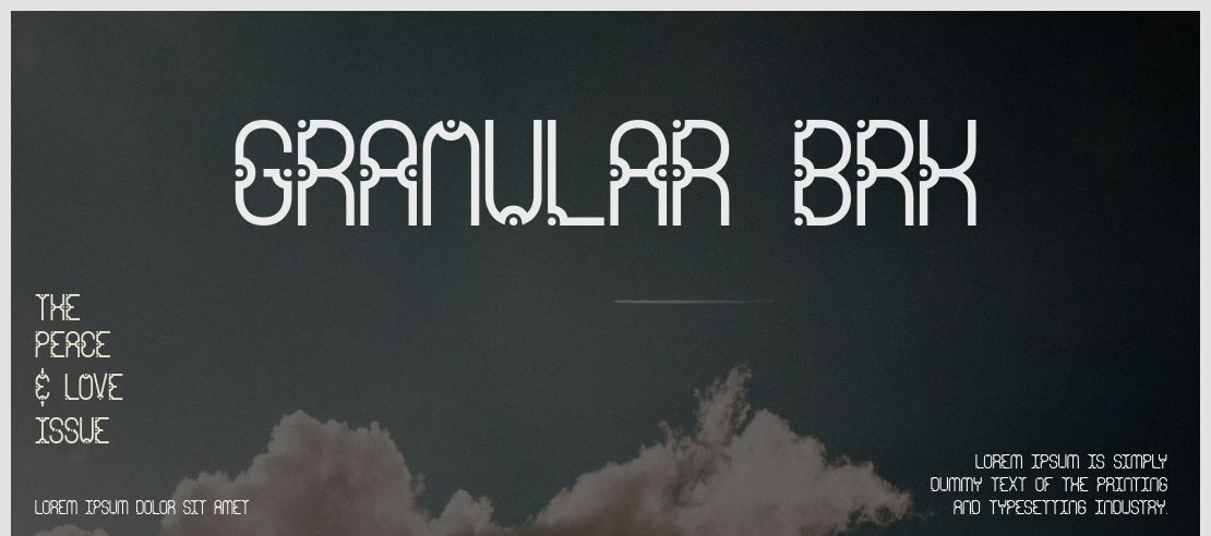 Granular BRK Font